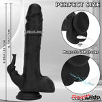 8.85in Elephant 3in1 Heating Thrusting Vibrating Remote Dildo Anal Sex Toy Real Dildo