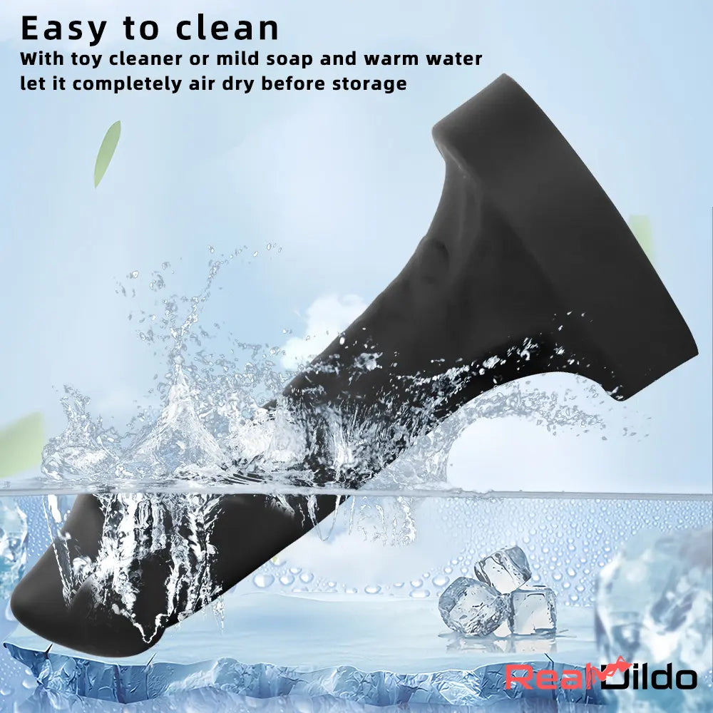 10.63in 12.6in 13.77in Silicone Big Soft Curved Black Dildo With Big Head Real Dildo