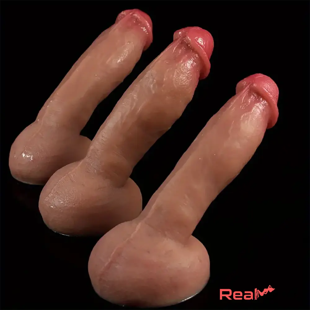 8.66in 9in 9.25in Real Skin Silicone Soft Penis Dildo For Women Clit Sex Real Dildo