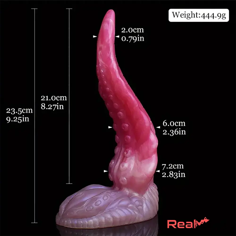 9.25in Real Octopus Tentacle Big Silicone Soft Dildo For Increased Intimate Real Dildo