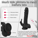 8.85in Elephant 3in1 Heating Thrusting Vibrating Remote Dildo Anal Sex Toy Real Dildo