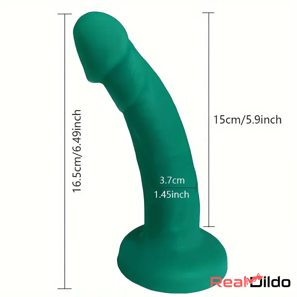 6.49in Real Lifelike Silicone Soft Dildo For Anus Vaginal Stimulation Penis Real Dildo
