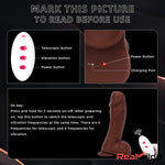 8.85in Intelligent Heating Thrusting Vibrating Automatic Electric Dildo Real Dildo