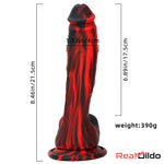 8.46in Premium Silicone Soft Mixed Color Dildo For Anal Sex Safety Toy Real Dildo