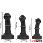 10.63in 12.6in 13.77in Silicone Big Soft Curved Black Dildo With Big Head Real Dildo