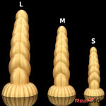 5.51in 7.87in 10.23in Gold Silicone Soft Fantasy Alien Dildo For Anal Orgasm Real Dildo