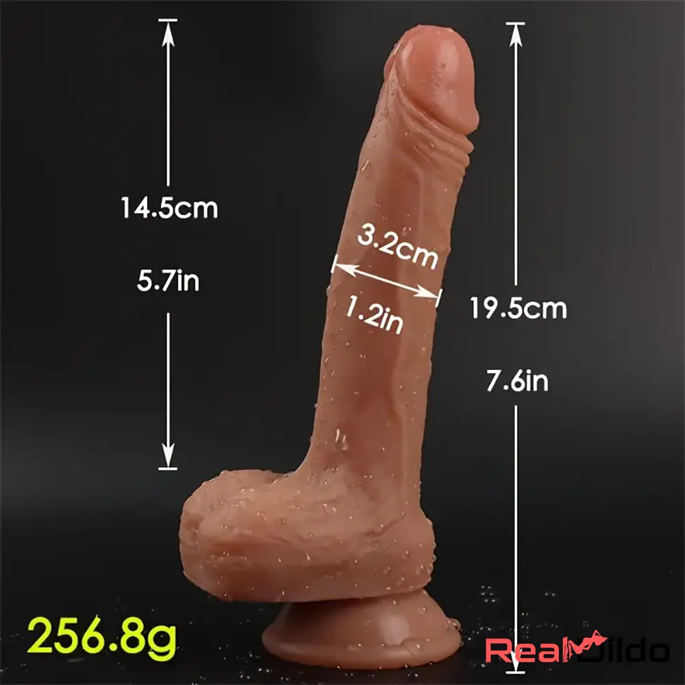 7.6in Realistic Silicone Soft Dildo Sex Toy Perfect For Clit Masturbation Real Dildo