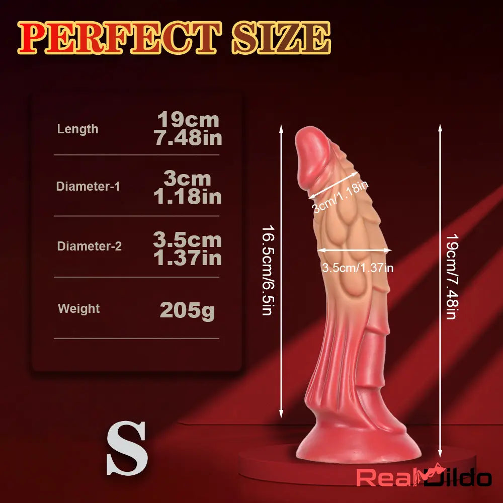 7.48in 9.45in 11.02in 13.38in Big Dragon Fantasy Silicone Soft Vaginal Dildo - Real Dildo