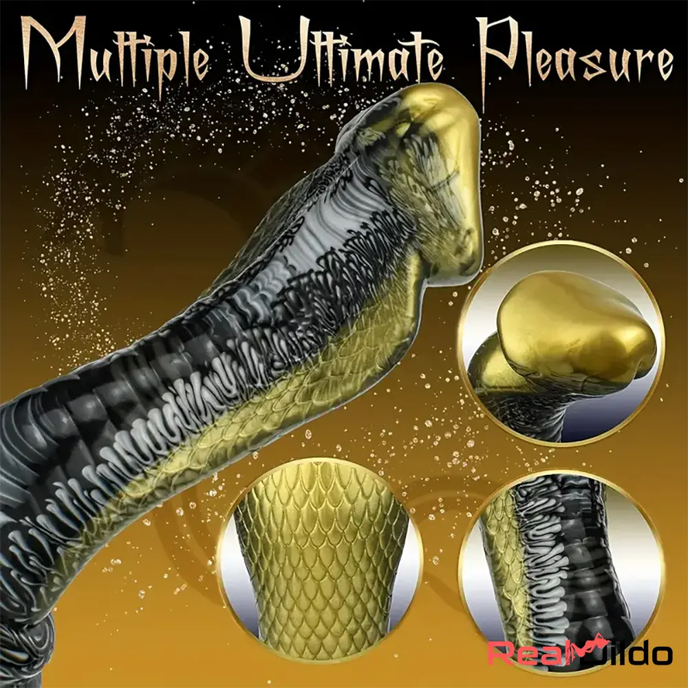 8.5in Big Silicone Soft Monster Animal Snake Dildo Adults Anal Sex Toy Real Dildo