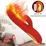 8.8in Heating Vibrating Soft Silicone Dildo Vibrator For Adult Female Real Dildo