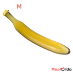 7.09in 7.48in 9.65in Premium Glass Banana Dildo For Women Masturbator - Real Dildo