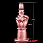 8.27in Middle Finger Fist Silicone Big Soft Dildo For G-spot Orgasm Sex - Real Dildo