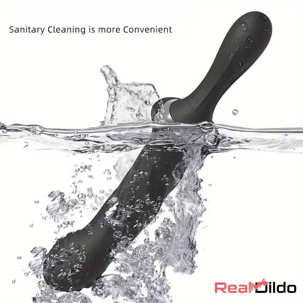 9.65in Silicone Soft Vibrating Sword Dildo With Handle G Spot Stimulator Real Dildo