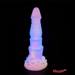 8.46in Fantasy Luminous Monster Silicone Soft Dildo Anal Opener Cock Real Dildo