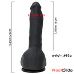 9.05in Premium Large Silicone Soft Mixed Color Dildo For Anus Safety Real Dildo