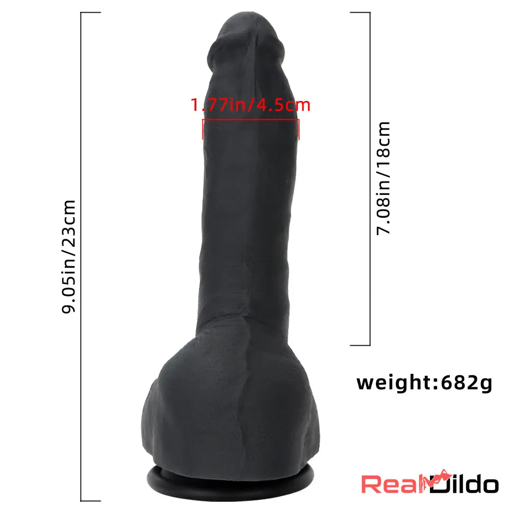 9.05in Premium Large Silicone Soft Mixed Color Dildo For Anus Safety Real Dildo