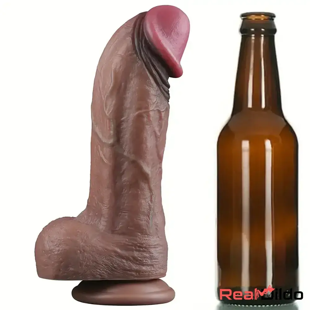 10.4in Realistic Curved Thick Big G-Spot Stimulator Dildo For Anal Sex - Real Dildo