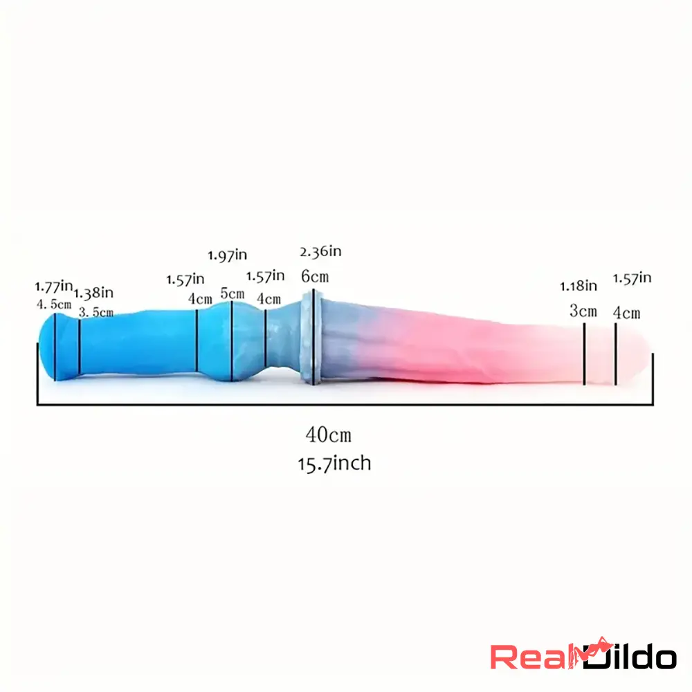 15.7in Long Large Double Sided Liquid Silicone Dog Horse Animal Dildo Real Dildo