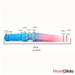 15.7in Long Large Double Sided Liquid Silicone Dog Horse Animal Dildo Real Dildo