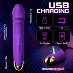8.19in Big Vibrating Rotation Auto Dildo BDSM Sex Toy For G Spot Love Toy Real Dildo