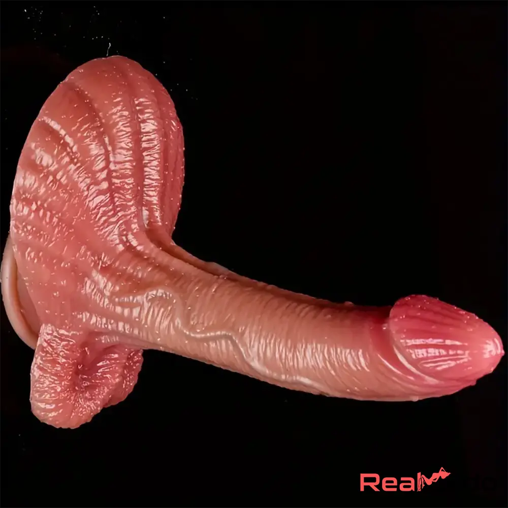 8.26in Soft Real Big Looking Silicone Women Dildo For Hand-Free Anal Play Real Dildo