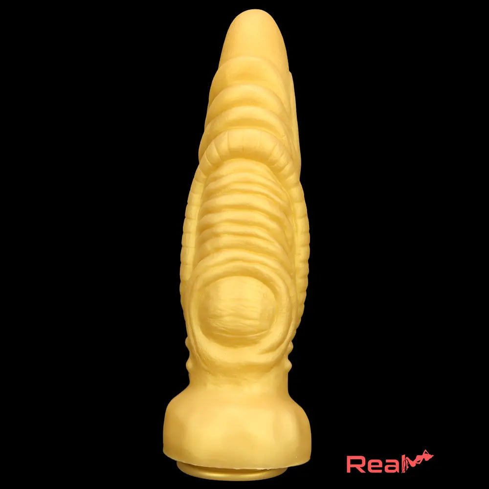 14.56in Gold Liquid Large Soft Long Fantasy Silicone Male Female Dildo - Real Dildo