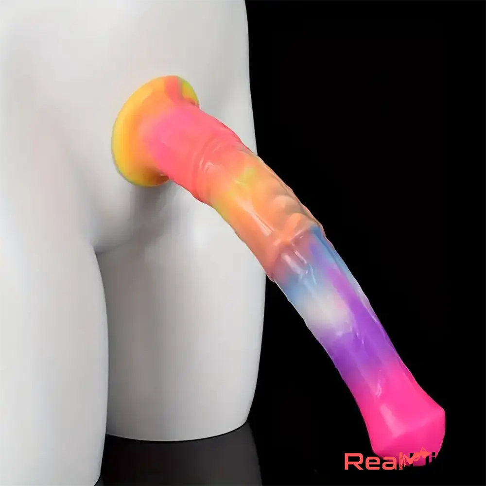 11.61in Big Silicone Cock Horse Luminous Animal Dildo BDSM Adult Toy Real Dildo