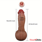 8.66in 9in 9.25in Real Skin Silicone Soft Penis Dildo For Women Clit Sex Real Dildo