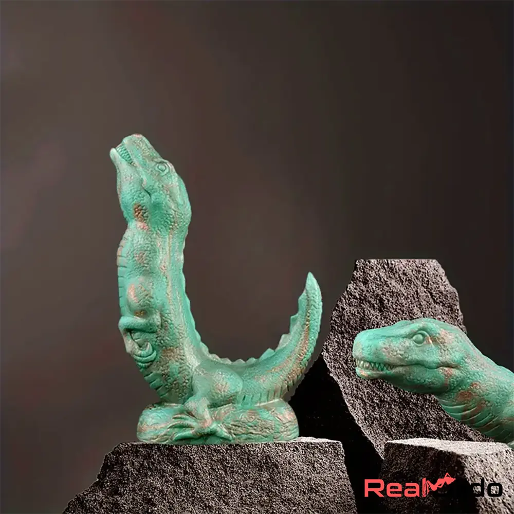 8.66in Animal Dinosaur Monster Silicone Thick Soft Dildo For Orgasm - Real Dildo