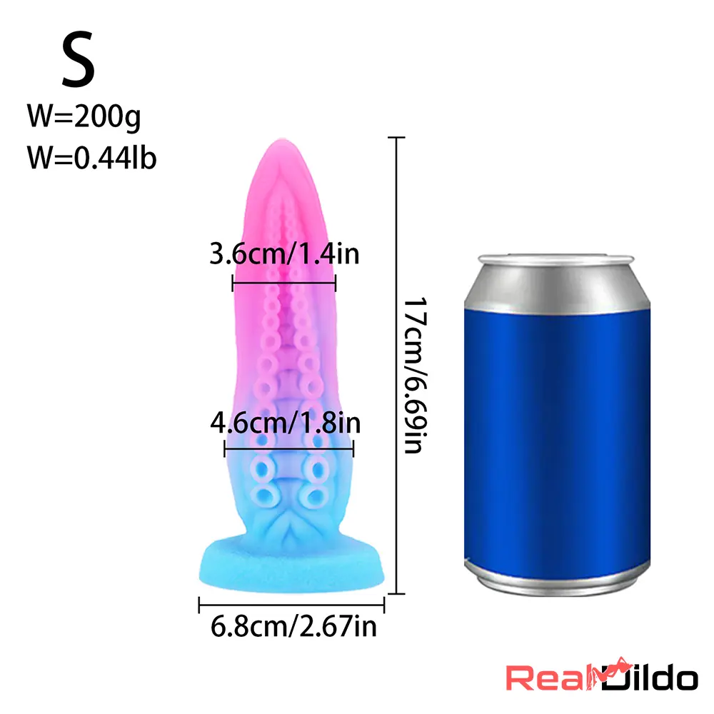 6.69in 7.87in 9.05in Fantasy Monster Spiked Silicone Soft Female Dildo - Real Dildo