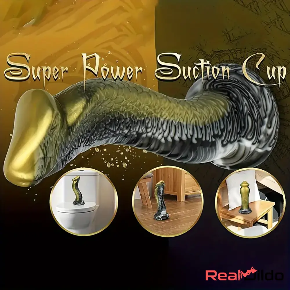 8.5in Big Silicone Soft Monster Animal Snake Dildo Adults Anal Sex Toy Real Dildo