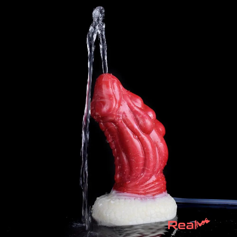 6.5in Fantasy Monster Silicone Soft Dragon Ejaculating Real Female Dildo - Real Dildo