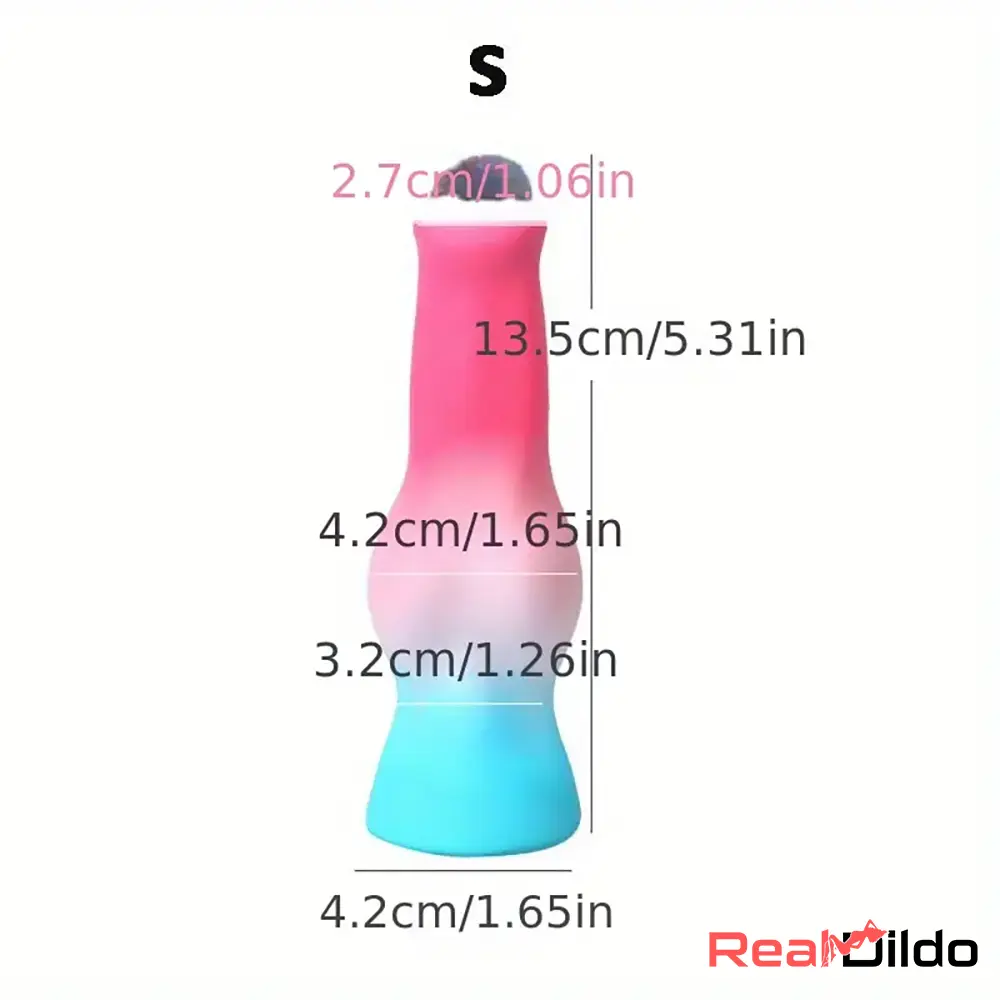 5.31in 7.09in 8.66in Odd Animal Dog Cock knot Silicone Thick Flexible Dildo - Real Dildo