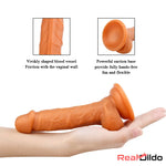 6.69in Lifelike Shaped Penis Glans Dildo For Anus Vagina Stimulating - Real Dildo
