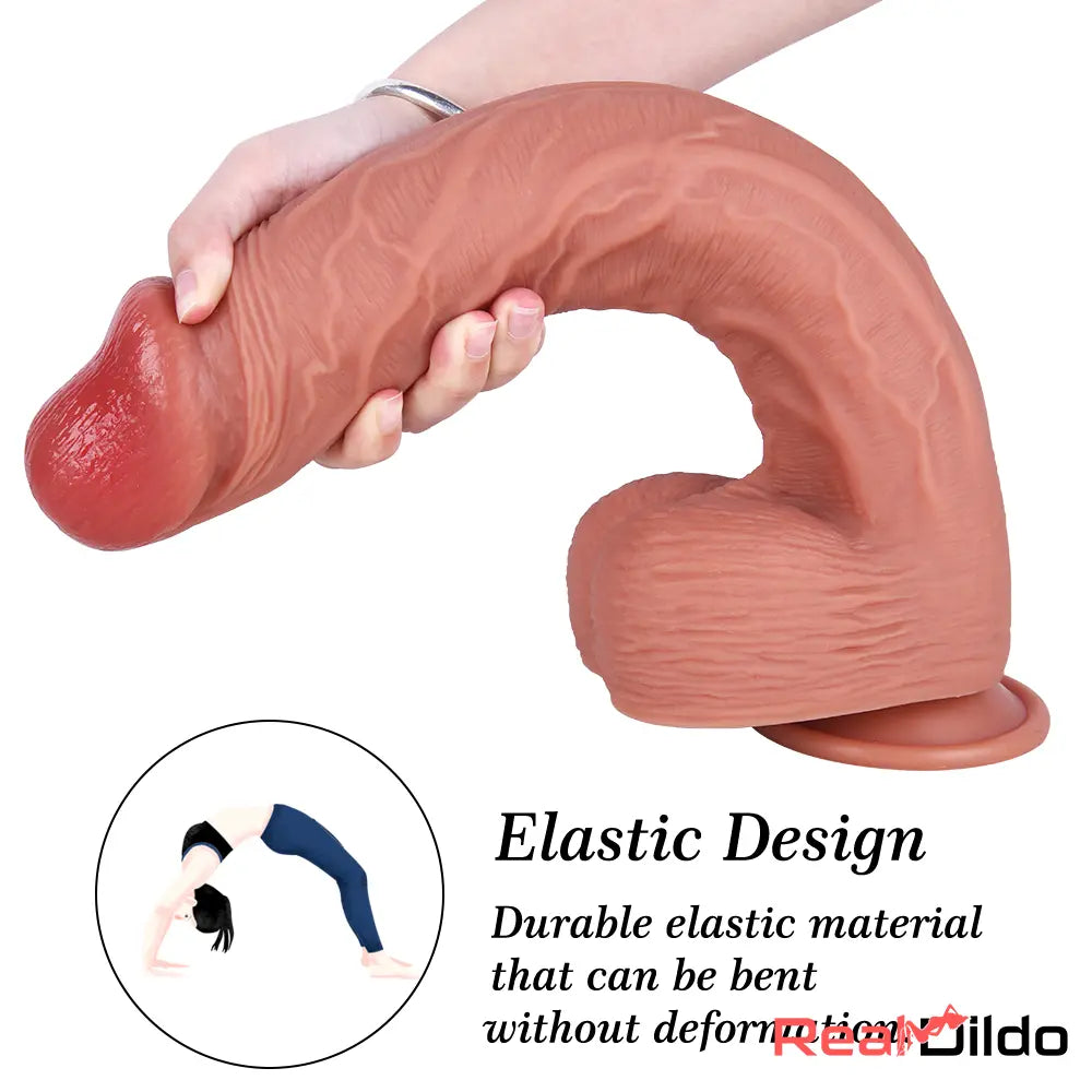 14.57in Big Long Soft Touching Silicone Dildo Sex Toy Penis Masturbator - Real Dildo