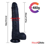 10in Realistic Big Soft Dildo For Women With Suction Cup Sex Massager Real Dildo