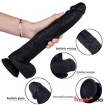 11.41in Big Dildo Sex Toy Fake Dick Silicone Erotic Toy For Clit Massager Real Dildo