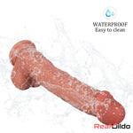 10.04in Skin Feeling Real Soft Dildo Female Sex Toy With Blue Veins Real Dildo