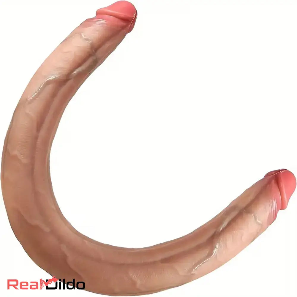 15.35in 19.68in Double Ended Long Dildo Liquid Silicone Realistic Penis Toy