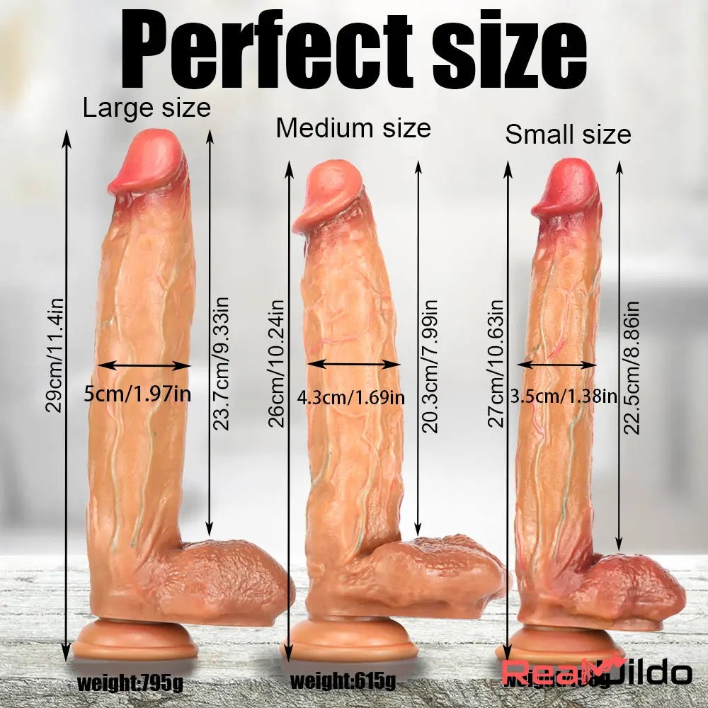 10.24in 10.63in 11.4in Big Silicone Real Soft Dildo Toy For Women Men Real Dildo