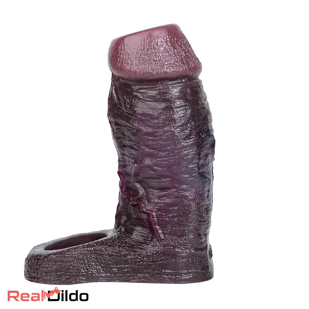 4.01in 4.72in 5.9in Lifelike Cock Sleeve Dildo Unisex Masturbation Sex Toy