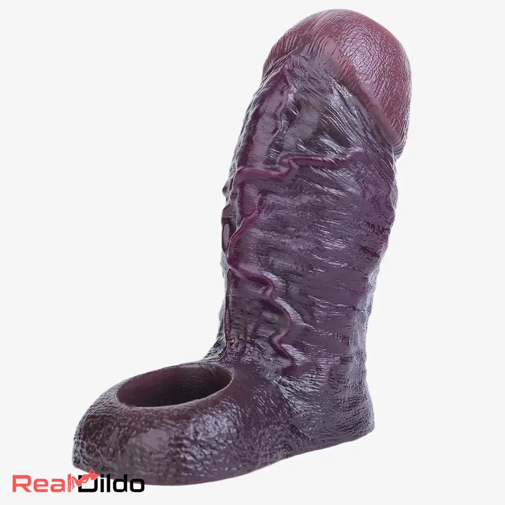4.13in 4.64in 6.1in 6.69in Hollow Silicone Soft Cock Sleeve Adult Product