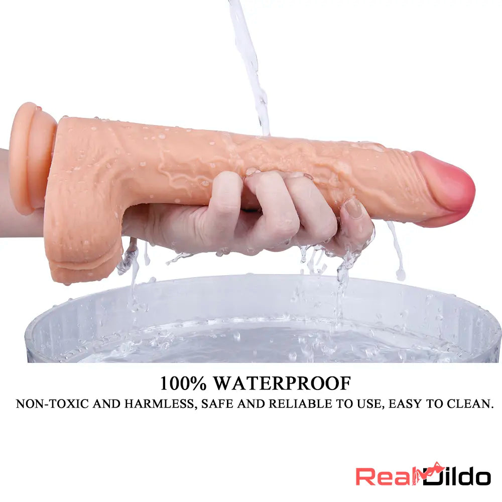 10in Realistic Big Soft Dildo For Women With Suction Cup Sex Massager Real Dildo