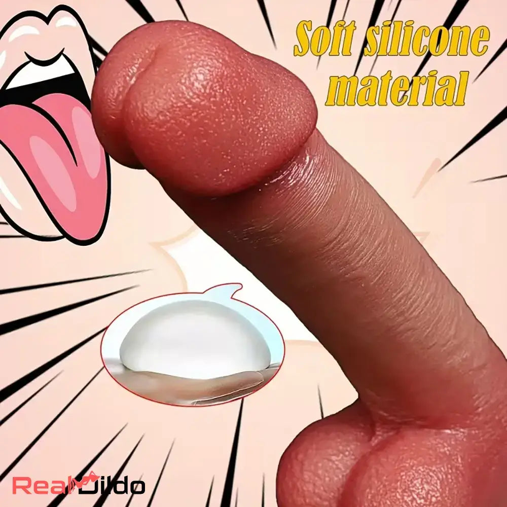 8.46in Double Density Silicone Big Dildo For Adult Play Cock Accessory