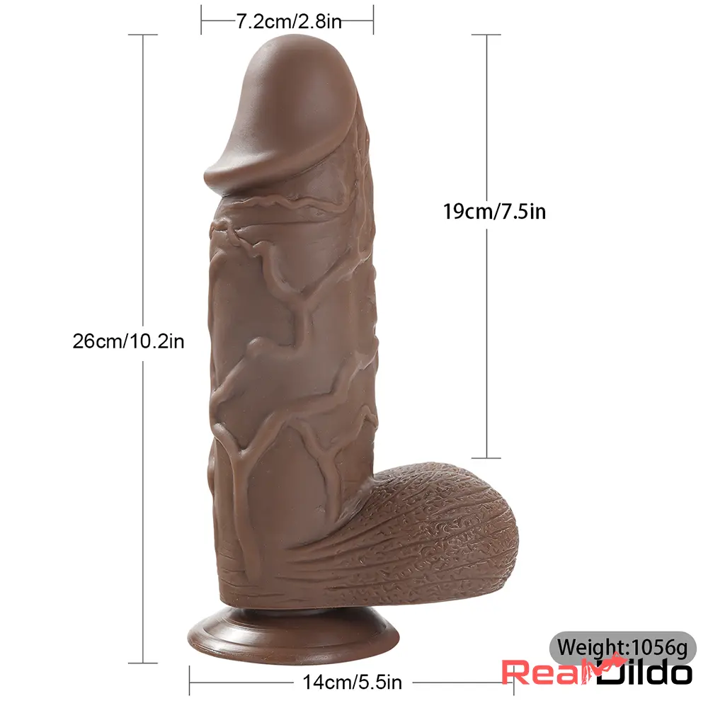 10.2in Super Big Thick Dildo With Veins For Masturbation Sex Vagina Real Dildo