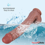11.41in Big Dildo Sex Toy Fake Dick Silicone Erotic Toy For Clit Massager Real Dildo