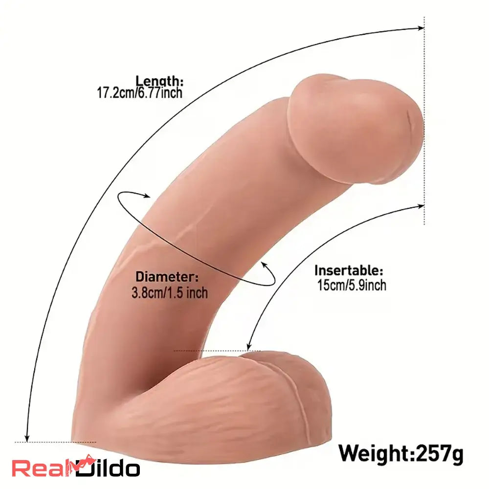 4.33in 5.71in 6.77in Curved Silicone Soft Small Dildo For Couple Intimacy