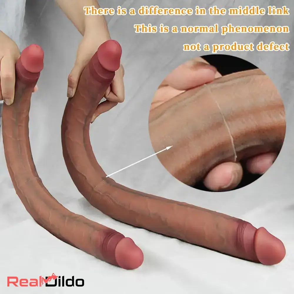 15.35in 19.68in Super Long Dual Headed Dildo Easy to Clean Masturbator