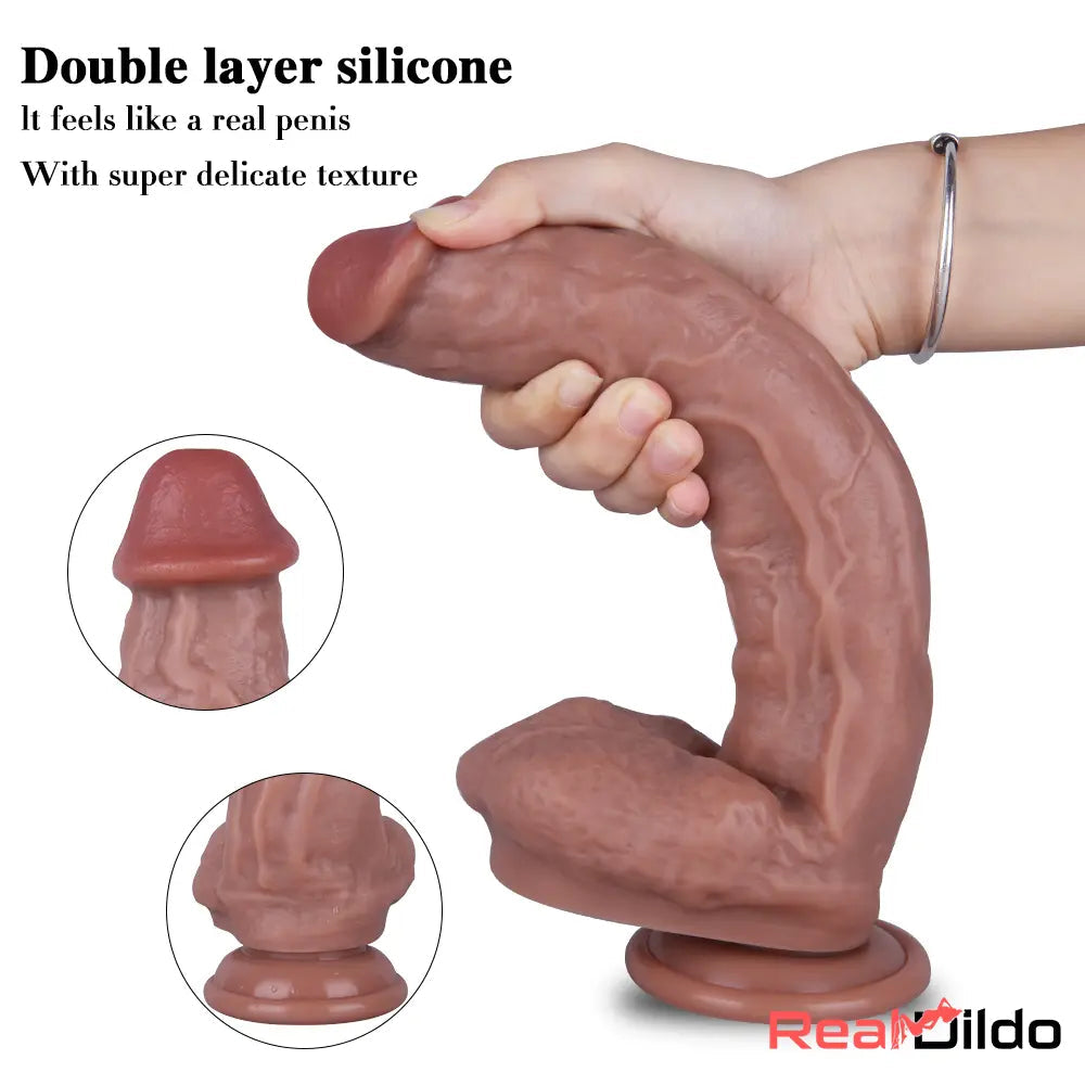10.6in Silicone Penis Dildo Sex Toy With Sucker For G Spot Love Sex Real Dildo