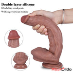 10.6in Silicone Penis Dildo Sex Toy With Sucker For G Spot Love Sex Real Dildo